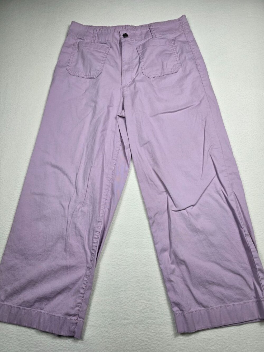 Gloria Vanderbilt Size 10 Shape Effect Womens Tummy Sculpt Wide Leg Crop Pants